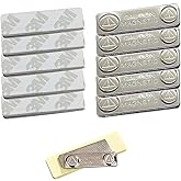 10 Pack Name Tag Magnets Magnetic Name Badge Holders with 3M Adhesive Backing & 2 Neodymium Magnetic Name Tags for Uniforms Shirts Accessories