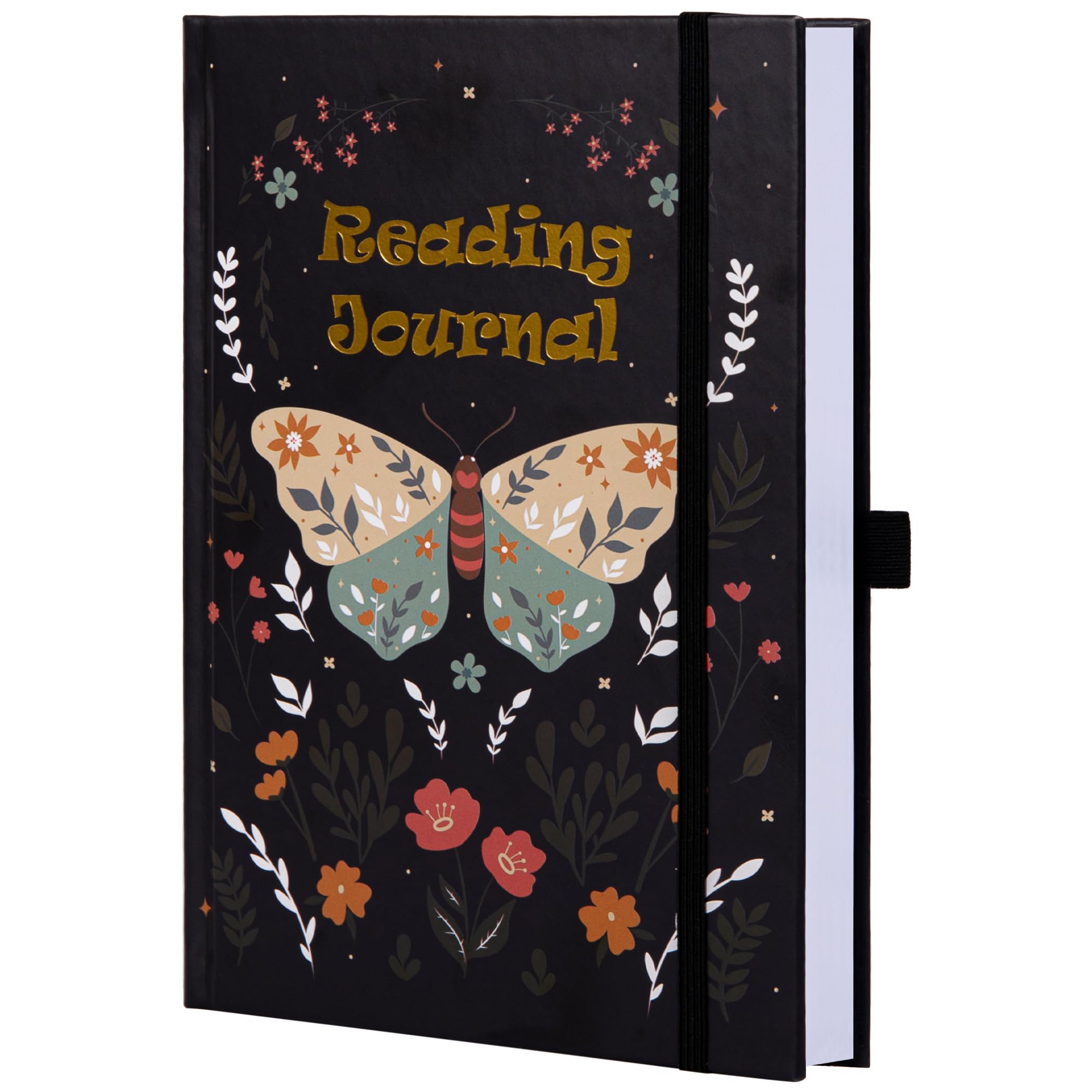 TIEFOSSI Reading Journal for Book Lovers, Track Your Reading Progress, 85 Book Reviews, Stage Reading Record, Hardcover A5 Journal Reading Planner, Gifts for Readers