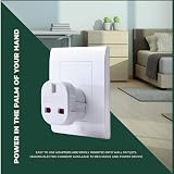 MOBIBAY Pack of 2 Travel Adaptor UK to EU Plug Adapter 3 Pin to 2 Pin view 3