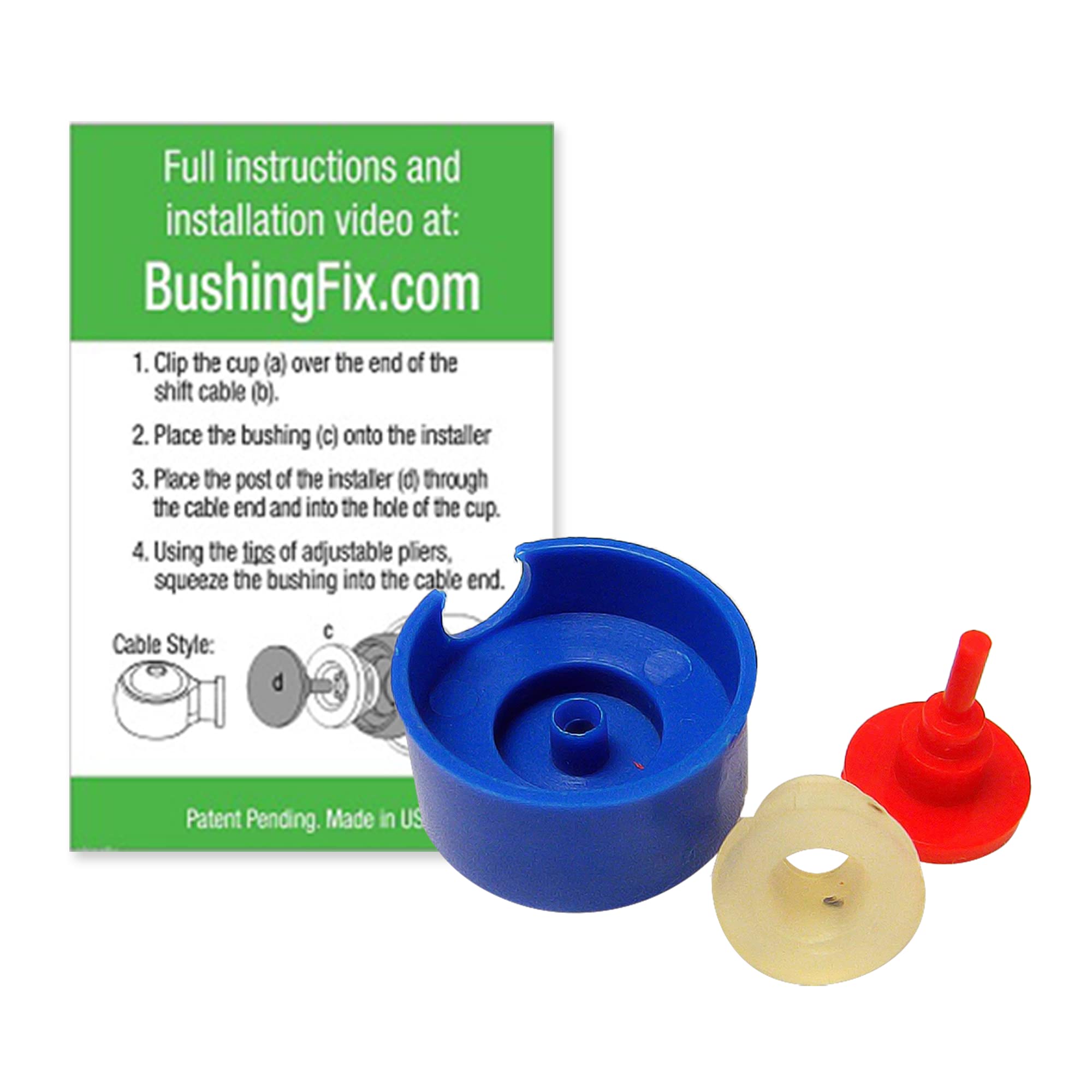 thumbnail image 2 of Bushing Fix Titan Transmission Shift Cable Repair Kit – NI1Kit, Easy Install, Lifetime Warranty 2 of 5