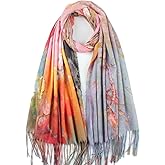 Umjetnost Soft Cashmere Feel Scarf For Women Winter Warm Scarves Large Shawl Wrap Monet Van Gogh Art Print