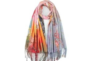 Umjetnost Soft Cashmere Feel Scarf For Women Winter Warm Scarves Large Shawl Wrap Monet Van Gogh Art Print