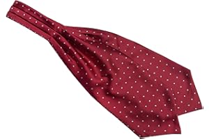 Elfeves Men's Paisley Floral 100% Silk Cravat Ties Hademade Formal Jacquard Woven Ascot