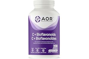AOR Vitamin C+ Bioflavonoids 925mg 200 Caps 200-Day Supply - High Potency Vitamin C Supplement with Ascorbic Acid & Citrus Bi