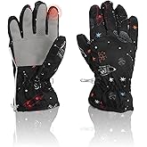 YooxArmor Kids Ski Snow Gloves, Waterproof Warm Touchscreen Winter Gloves, Cold Weather Windproof Gloves Boys Girls Skiing Snowboarding Cycling Outdoor