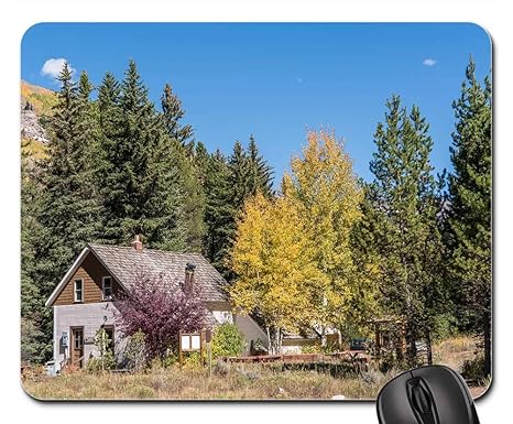 Amazon Com Mouse Pad Vail Colorado Architecture Cabin Nature