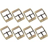 uxcell Metal Roller Buckle Single Prong Belt Buckle Center Bar Buckles for Leather Craft Accessories
