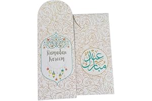 SEBMNOO Ramadan Kareem Money Envelopes, Eid Mubarak Envelopes for Money, Ramadan Latern Envelope for Cash Gifts, Ramadan Lucky Currency Gift Envelopes for Women Men, Gift Card Eid Decor