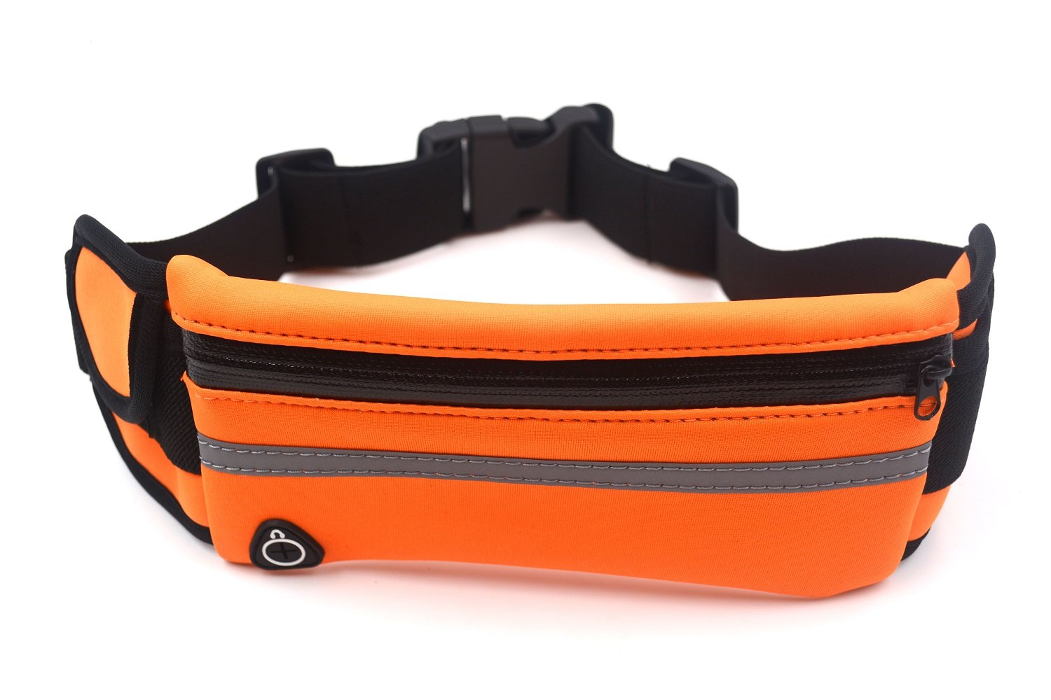 Running Belt Waist Pack Phone Holder Reflective Water Resistant for Running Hiking Fitness with Apple iPhone 8 Plus/7 Plus/X/8/7/6S,Samsung S8 Plus/S8/Note 8/4/S7 and Other Phones-Orange