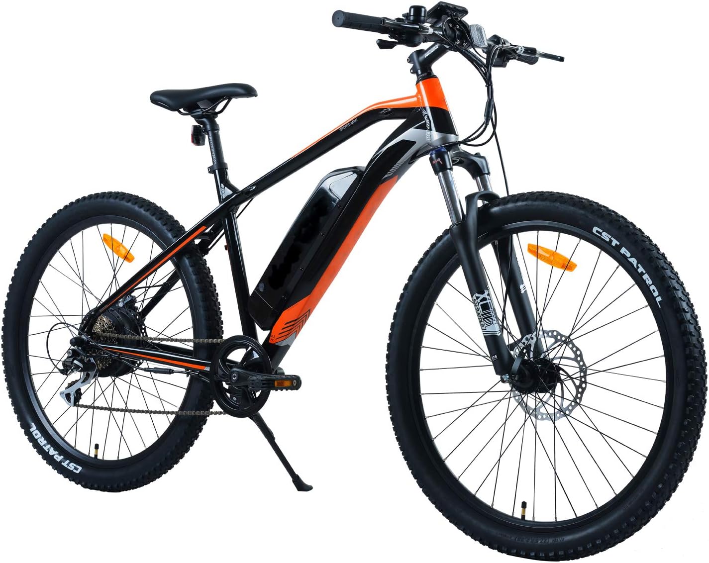 Techclic Electric Bike ebike Sportsman Style Brushless Rear Motor with LED Display