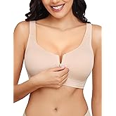 Rolral Zip Front Bra for Women Post Surgery, Mastectomy Recovery Bra | Front Closure Wireless Full Coverage