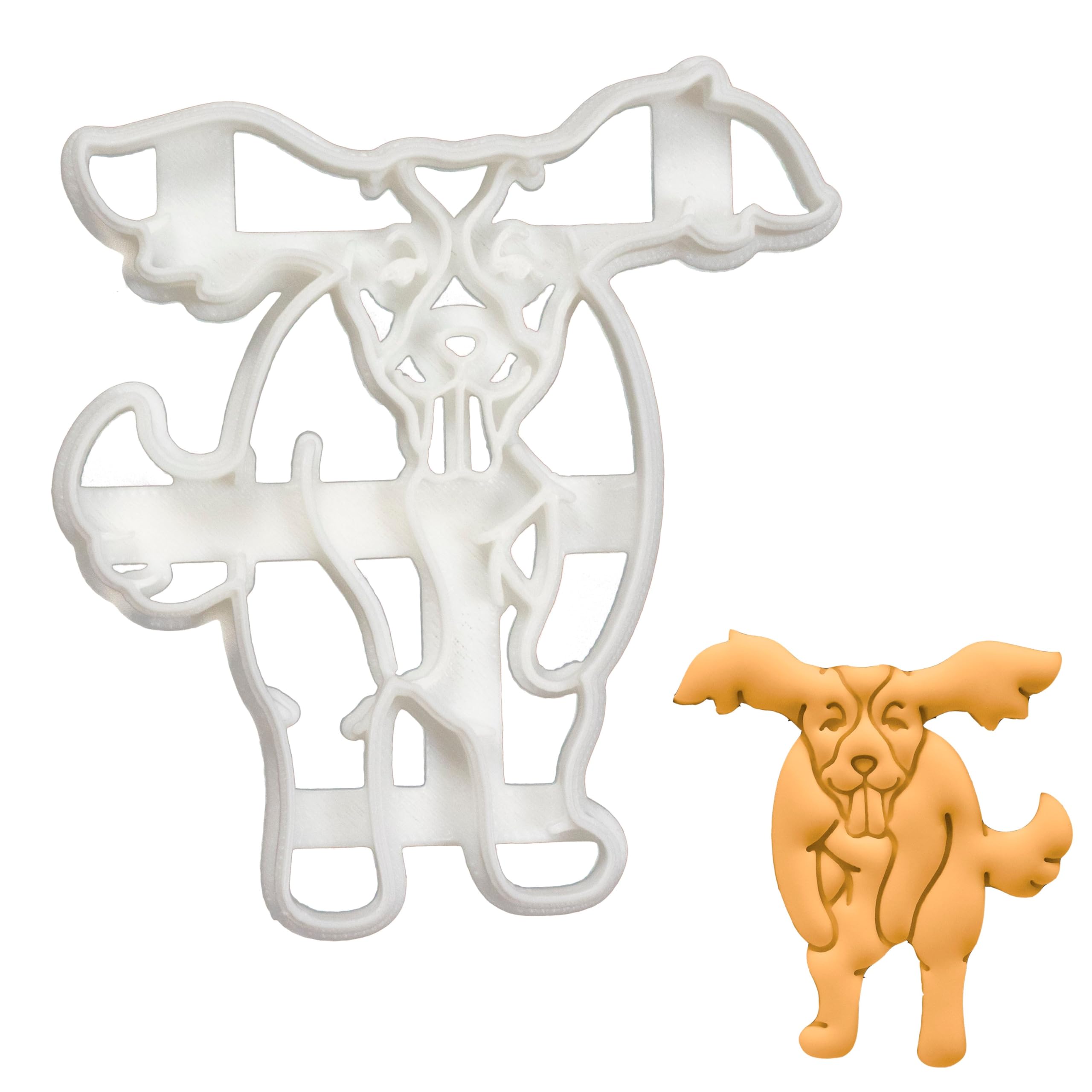 BAKERLOGY English Springer Spaniel Jumping Cookie Cutter - Detailed Biscuit Cutter Design for Baking and Crafts, Ideal on Fondant, Dough, Clay