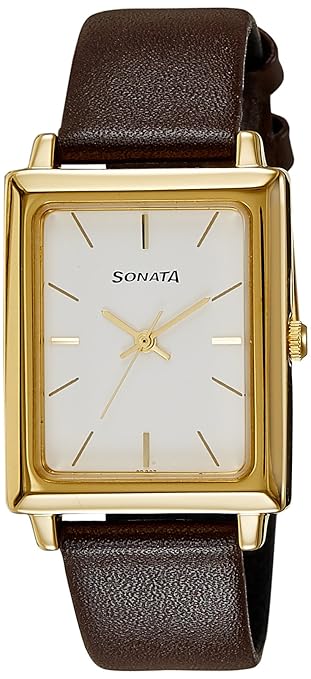 Analog White Dial Mens Watch -NK7078YL01