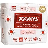 JOONYA Baby Diapers, Non-Toxic, Slim &amp; Soft, Size 2 S (7-13 lb) | 1 Bag (30 Diapers), Eco-Friendly, High Absorbency, Overnight Use, Ultra Slim &amp; Soft, Made with Care in Denmark