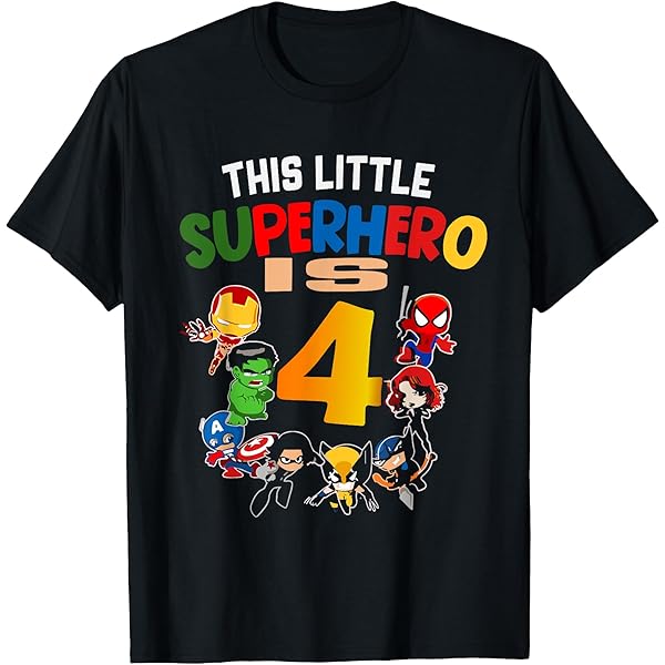 Custom Superhero Birthday Party Matching Family T-shirt, Super