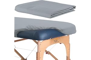 Deluxe Flannel Fitted Massage Table Sheets by NRG - Ocean - Double Brushed 100% Cotton Massage Sheets - Medium-Weight Sheets - 200 Thread Count - Elastic Fitted for Commercial Massage Tables