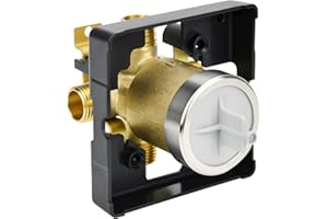 BUWTIQ R10000-UNBX Shower Valve Replacement Delta MultiChoice Universal Shower Valve Body for Tub Faucet and ShowerHead, Fits Single/Dual Function Shower Handle Trim Kits, Without Screwdriver Stops