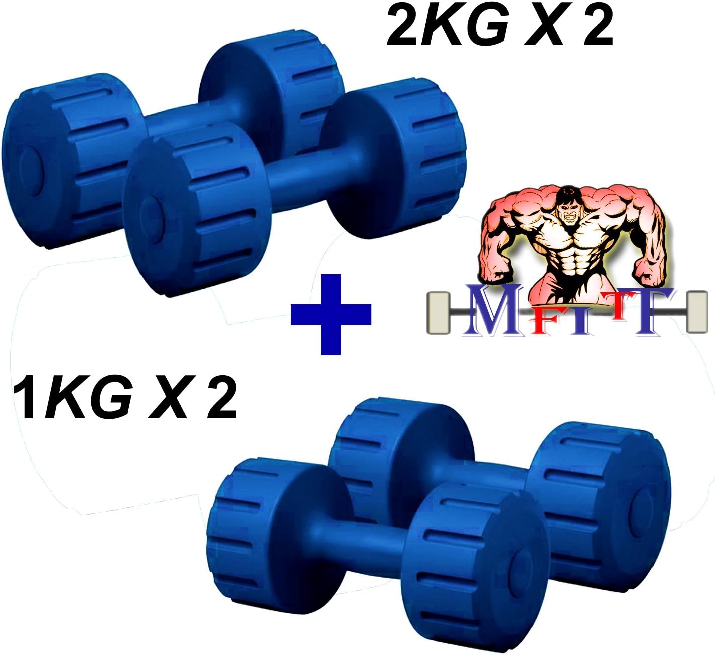 MFITT MFT123814 Dumbbells Set (Blue)