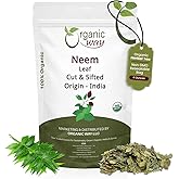 Organic Way Neem Leaf Cut and sifted | Herbal Tea | Premium Neem Leaf | USDA Certified | Non GMO & Gluten Free | Origin - India (4 oz - 1/4 lbs)