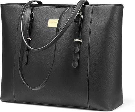 black laptop shopper bag