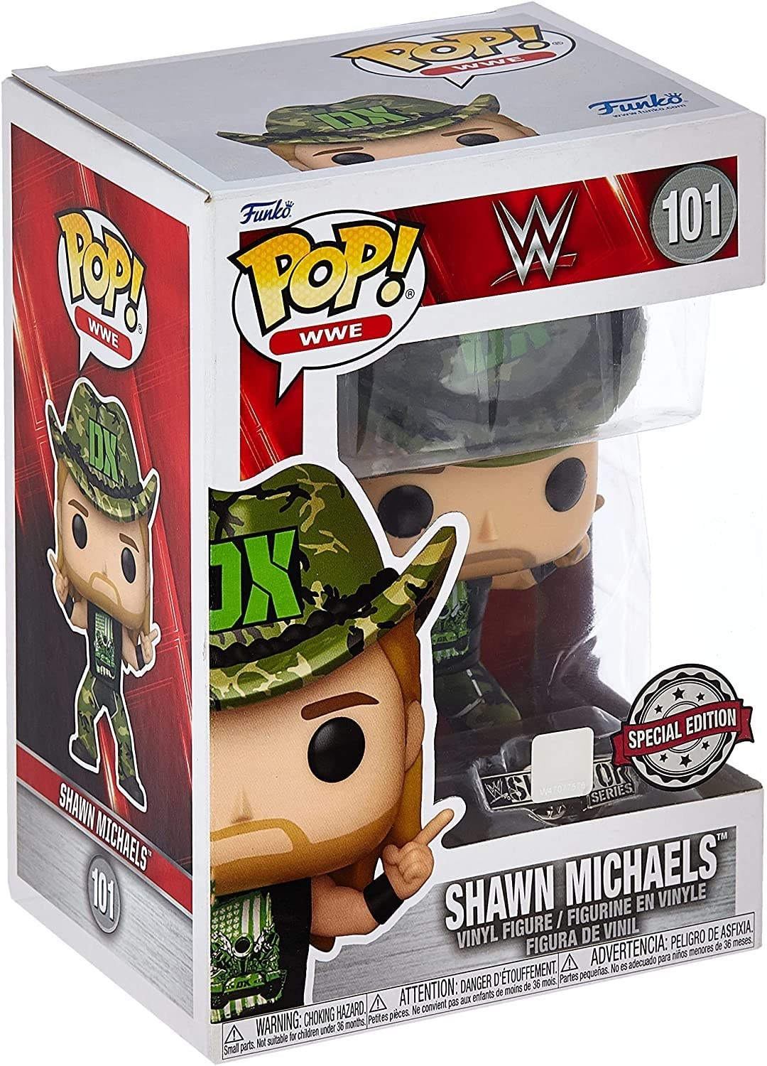 Funko Shawn Michaels D-Generation X Survivor Series '09 with Pin WWE Pop! Vinyl Figure - GameStop Exclusive