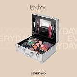 Technic 28 Pcs Professional Makeup Train Case w/ Mirror, Cosmetics & Tools view 2