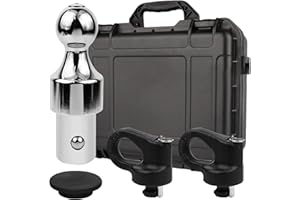 KAMITALY 60692 Puck System Gooseneck Hitch Kit, 2-5/16 Inch Ball, Compatible with 2013-2024 Ford F250 F350 F450, 2016-2024 Chevrolet Silverado, Nissan Titan XD & GMC Sierra, 30000 lbs GTW/7500 lbs VTW