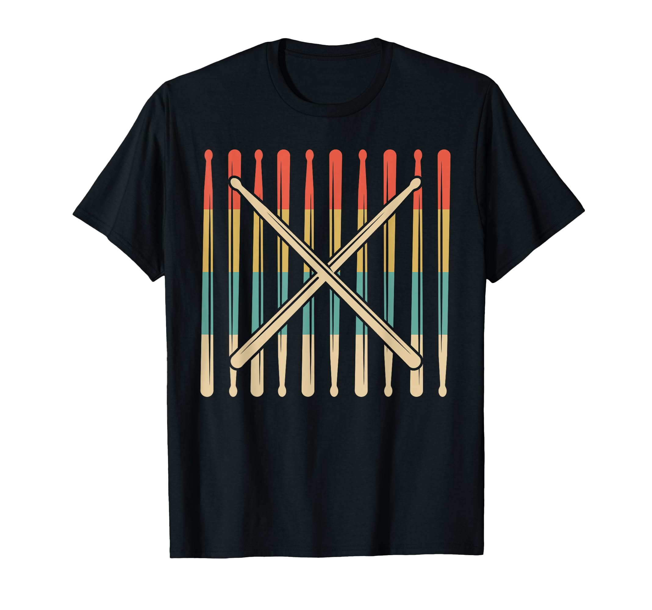 Retro Drumsticks Drums Player Percussion Drummer Drums T-Shirt