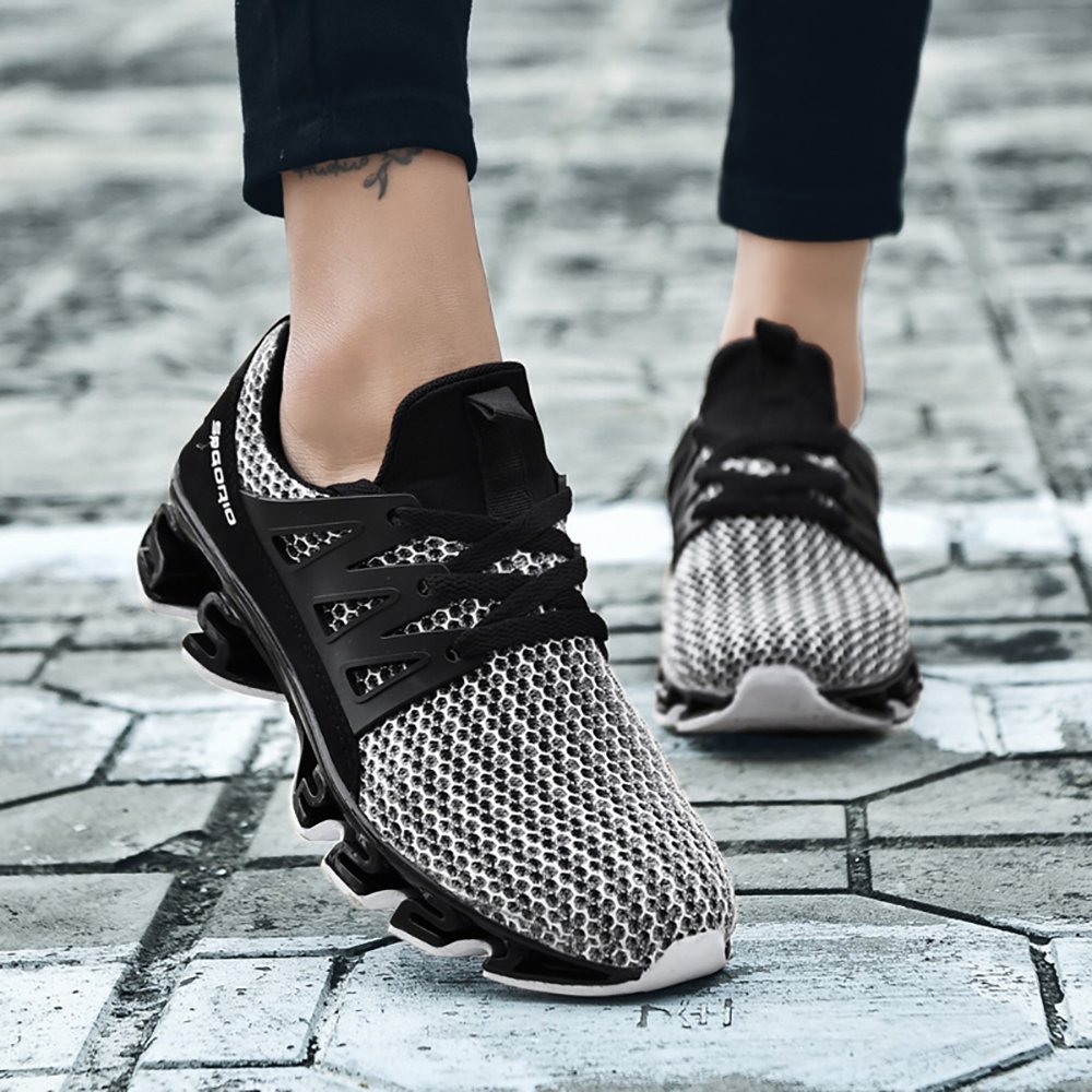 Smapavic Mens Outdoor Sport Walking Shoes Lightweight Mesh Wide Sneakers Trail Running Shoes