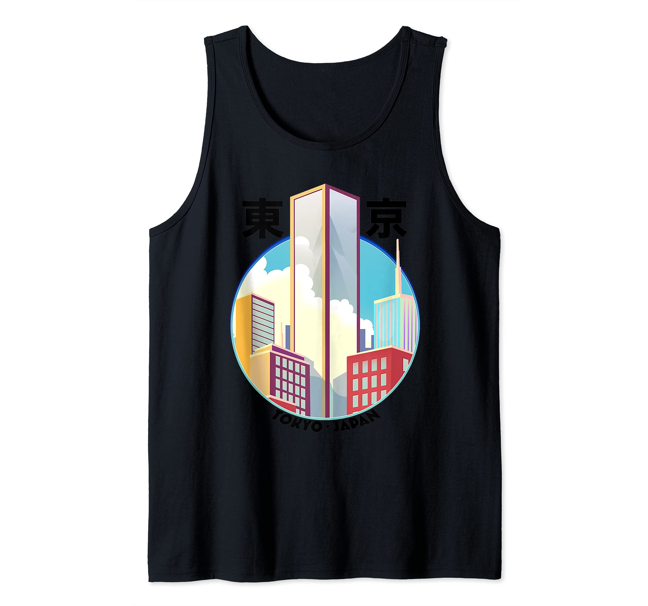 Tokyo Japan Skyscrapers Tank Top