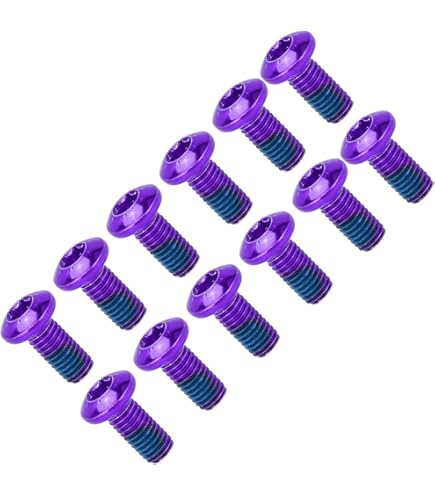 T25 Boulons Torx (12 Paquet) 12pcs Vélo Couleur Disque Frein Pour Rotor