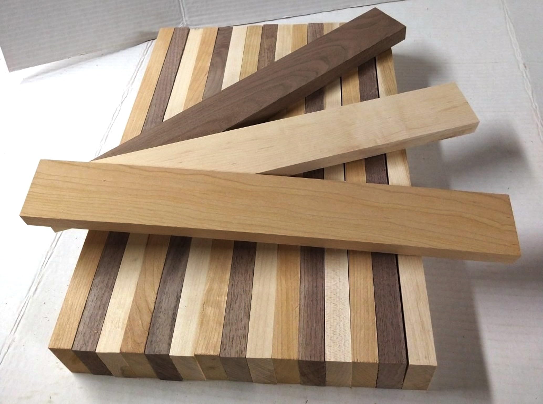 3/4” x 2” x 16” Combo of 6 Walnut 6 Cherry
