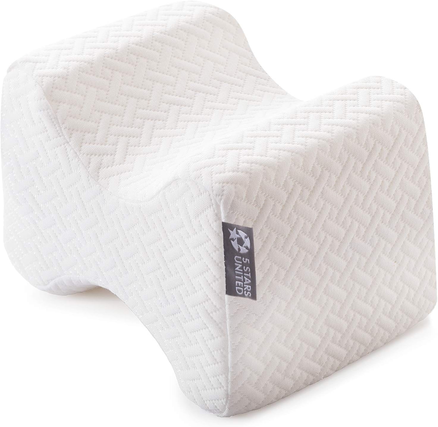 Knee Pillow for Side Sleepers - 100% Memory Foam Wedge Contour - Leg Pillows for Sleeping - Spacer Cushion for Spine Alignment, Back Pain, Pregnancy Support - Sciatica, Hip, Joint, Surgery Pain Relief: Home & Kitchen