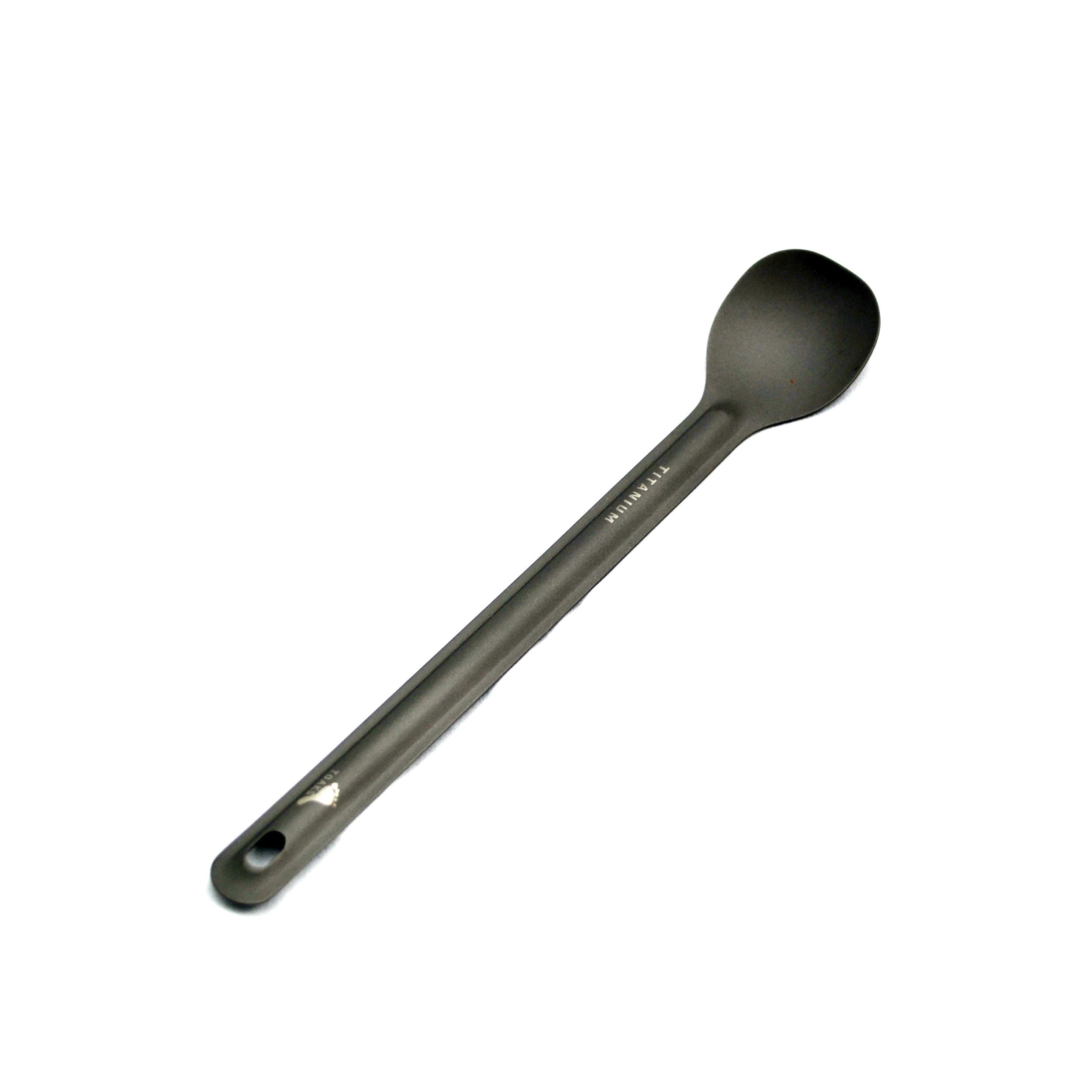 TOAKS Titanium Long Handle Spoon with Polished Bowl ... (SLV-03)