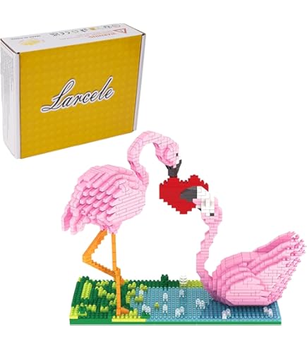 Amazon.com: JEKCA Flamingo 01S-M02 | Bird Plastic Building Blocks