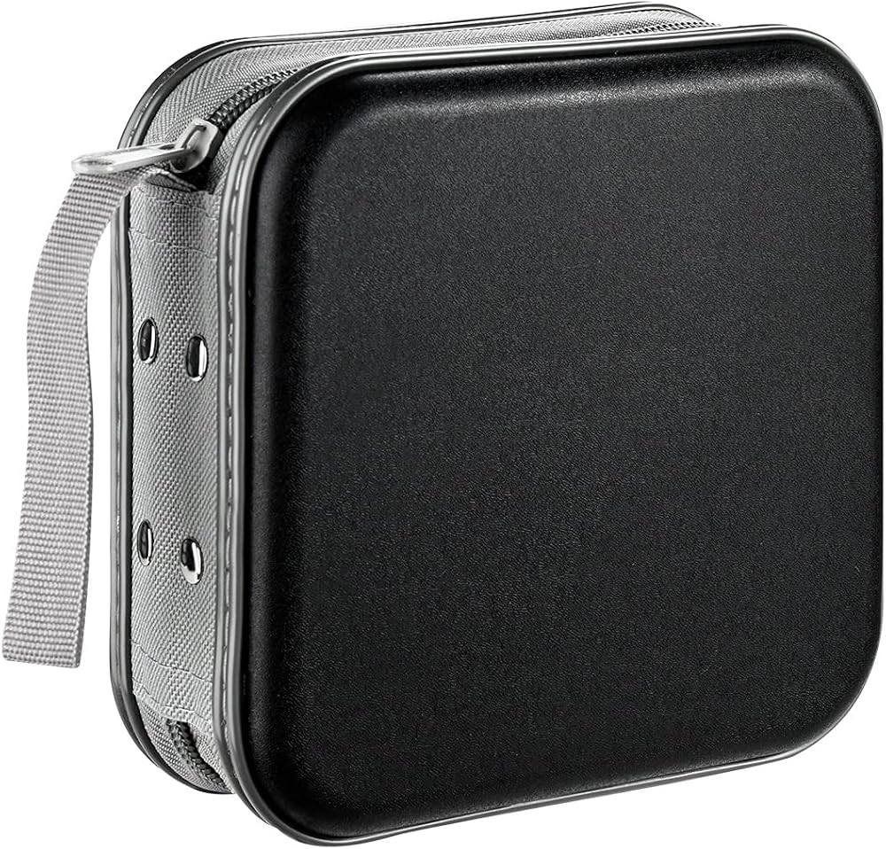 LIOVODE 48 Capacity CD/DVD/Blu-ray Wallet Organizer Case Black