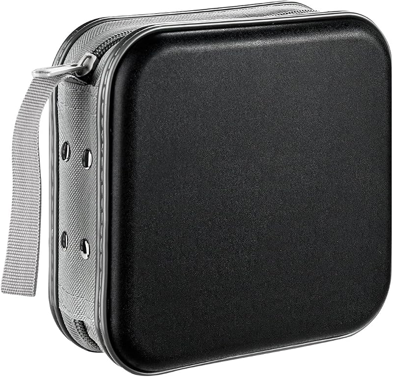LIOVODE 48 Capacity CD/DVD/Blu-ray Wallet Organizer Case Black
