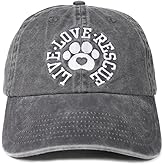 InnoBeta Rescue Dog Lover Gifts for Women, Men, Veterinary Gifts Adjustable Embroidered Hat for Rescue Dog Lovers, Birthday, Christmas