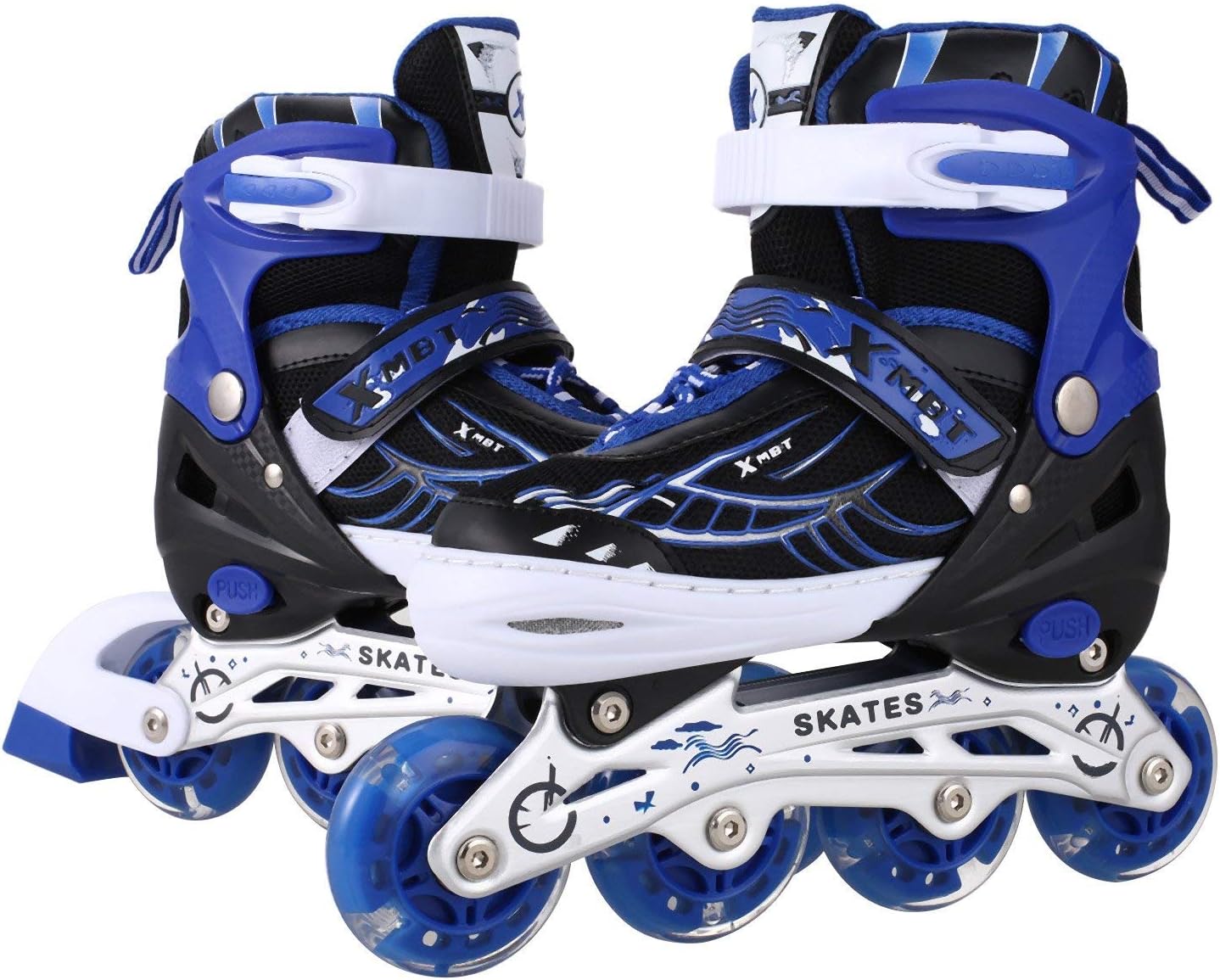 Assemble Adjustable Inline Skates Adults Kids Rollerblades,Roller Skates with Featuring All Illuminating Wheels, for Girls and Boys