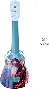 Lexibook Frozen My First Guitar 21 inch Nylon Strings Guide Included Blue K200FZ view 3