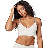 SPANX Women's Heather Oatmeal Heathered Cotton Control Bralette Bra (US, Alpha, X-Small, Regular, Regular, Heather Oatmeal)