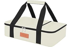 BBV Insulated Casserole Carrier for Hot or Cold Food, Food Warmer Bag Fits 9"x13" Baking Dish, Durable Nylon Leak Proof Food 