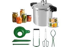 UNIFULL 24 Quart / 23 Liter Pressure Cooker, Pressure Canner With Canning Tools, Spare silicone sealing ring*1 & Cooking Rack