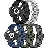 Znyziha 5 Pack 22mm Braided Stretchy Bands Compatible with Garmin Venu 4 45mm/Venu 2/Venu 3/Vivoactive 4/Forerunner 265/255, Soft Nylon Watch Band Solo Loop Elastic Straps for Women Men