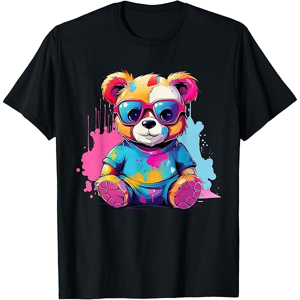 Amazon.com: Broken Teddy Bear Blackwork T-Shirt : Clothing, Shoes