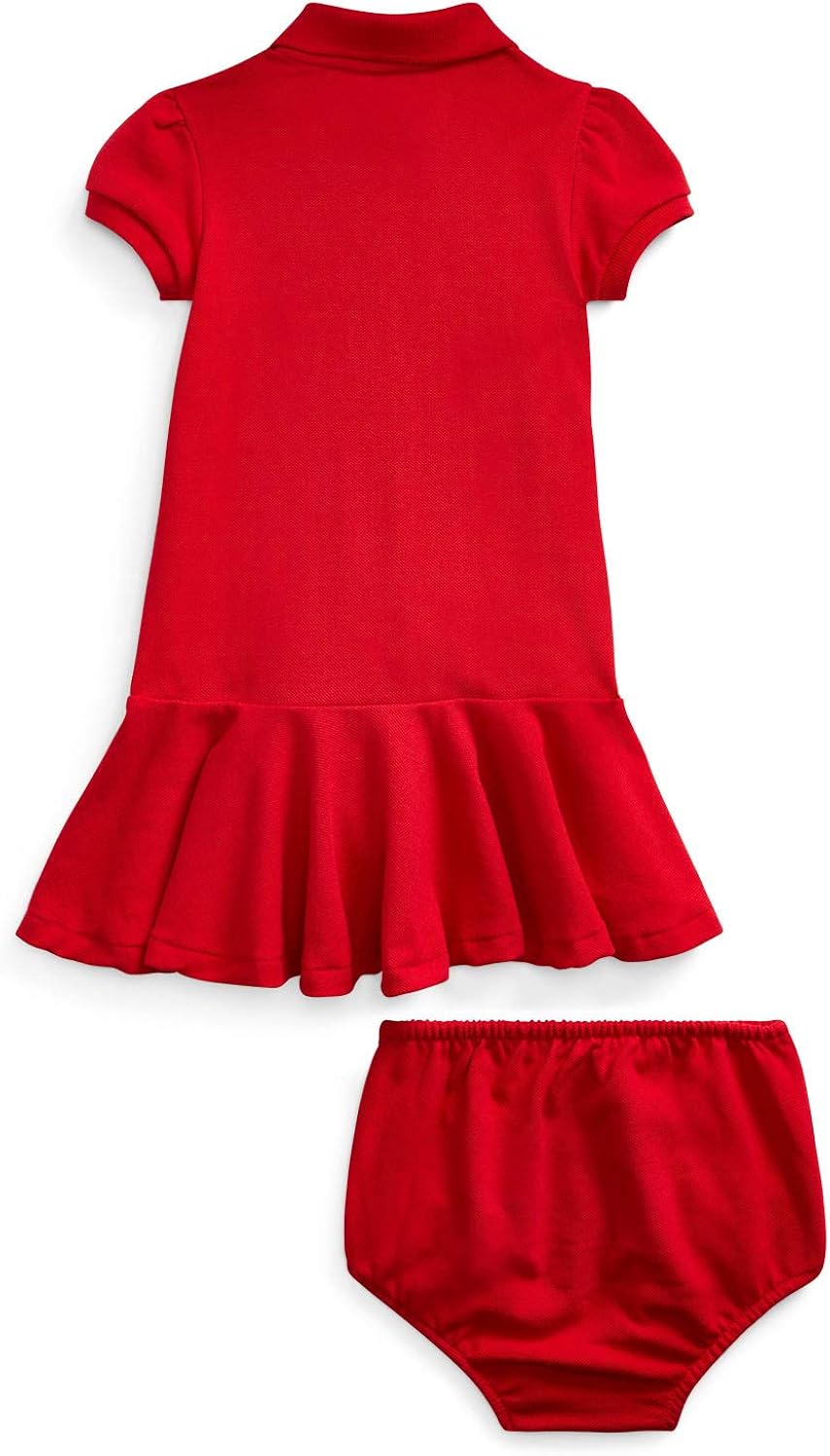 red polo dress for baby girl