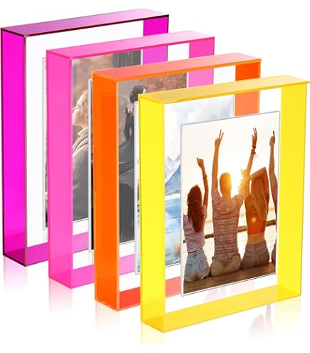 Amazon.com - irbaniland Neon Acrylic Photo Frame Photos Frame