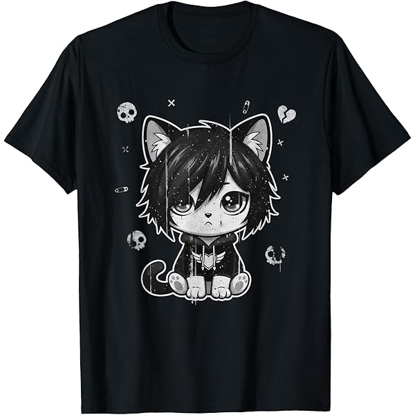 Amazon.com: Anime Girl Soft Grunge Waifu Kawaii Gothic Girl T