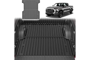 TTX LIGHTING Truck Bed Mat Compatible with 2022 2023 2024 2025 Toyota Tundra Accessories CrewMax 5.5FT Vehicle Bed Mat Perfectly Flush All Weather Protection TPE Heavy Duty Pickup Bed Liner