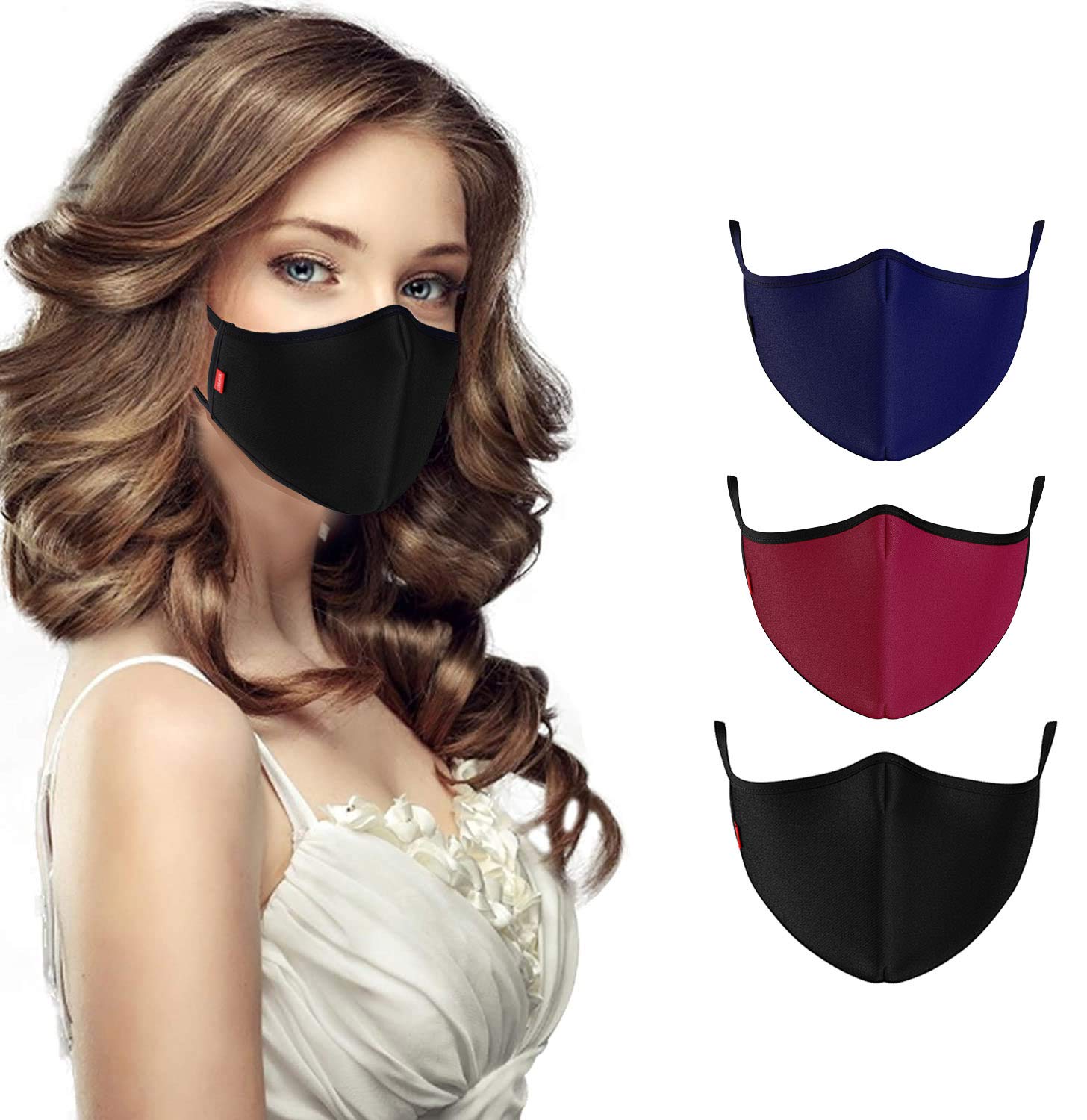 COOL Mask Unisex 3 Layer Reusable Washable Face Mask ( Pack of 3 )